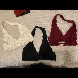 Set of 3 Halter Bralettes